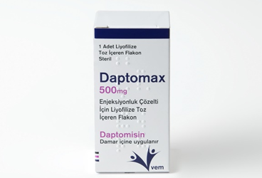 DAPTOMAX 500 MG ENJEKSIYONLUK COZ. ICIN LIYOFILIZE TOZ ICEREN FLAKON (1 FLAKON)